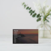 Mooie zonsondergang: Montauk Point Light House, la Visitekaartje (Staand voorkant)