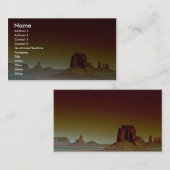 Mooie zonsondergang: Monument Valley, het Zuiden v Visitekaartje (Voorkant / Achterkant)