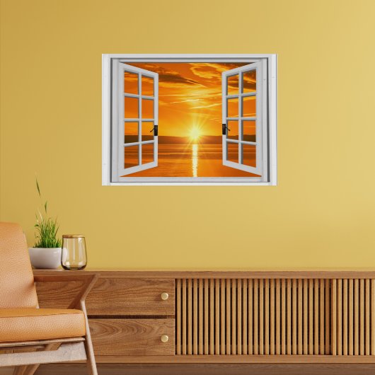 Mooie zonsondergang nepscherm weergave poster (Woonkamer 2)