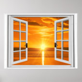 Mooie zonsondergang nepscherm weergave poster (Voorkant)