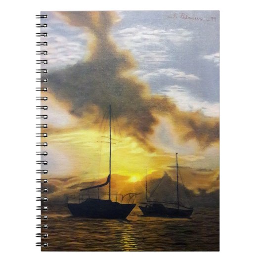 Mooie zonsondergang notitieboek (Voorkant)