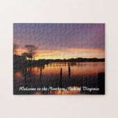 Mooie zonsondergang op Corrotoman rivier Legpuzzel (Horizontaal)