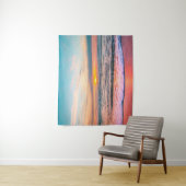 Mooie zonsondergang op de Beach Tapestry Wandkleed (In situ)