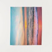 Mooie zonsondergang op de Beach Tapestry Wandkleed (Voorkant)