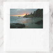 Mooie zonsondergang op de Shore Cliffs Rechthoekige Sticker (Tas)