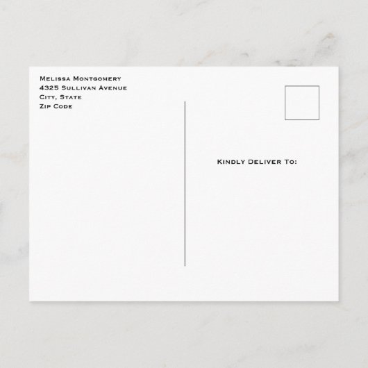 Mooie zonsondergang op een Calm Lake Save the Date Uitnodiging Briefkaart (Achterkant)