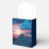 Mooie zonsondergang op een rustig meer bedankdoosjes (Geopend)