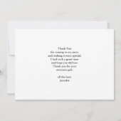 Mooie zonsondergang op een rustig meer bedankkaart (Achterkant)