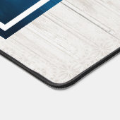 Mooie zonsondergang op een rustig meer bureaumat (Hoek)