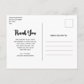 Mooie zonsondergang op een rustig meer dank u briefkaart (Achterkant)