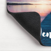 Mooie zonsondergang op een rustig meer muismat (Hoek)