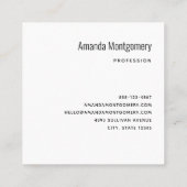 Mooie zonsondergang op een rustig meer vierkante visitekaartje (Achterkant)