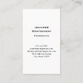 Mooie zonsondergang op een rustig meer visitekaartje (Achterkant)