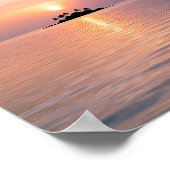 Mooie Zonsondergang Op Het Eiland De Tweede Poster (Hoek)