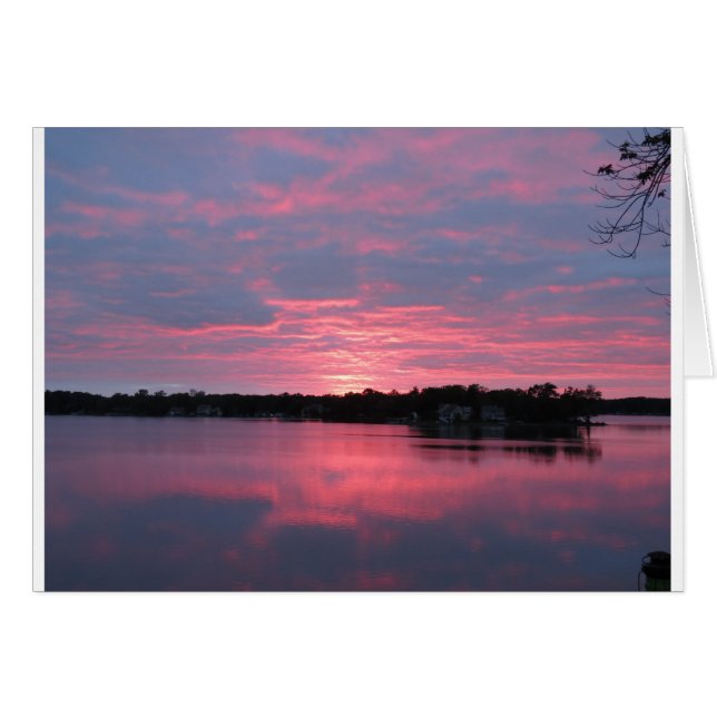 Mooie zonsondergang op het meer #3 (Voorkant Horizontaal)