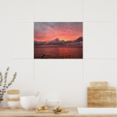 Mooie zonsondergang op het meer van Eustis in Cent Poster (Keuken)