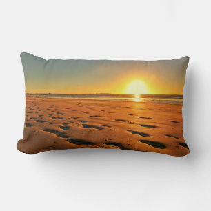 Mooie zonsondergang op het strand kussensloop kussen