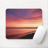 Mooie zonsondergang op het strand muismat (Met muis)