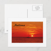 Mooie zonsondergang op Mallorca - Briefkaart (Voorkant / Achterkant)