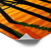 Mooie zonsondergang op Pier 487 Poster (Hoek)