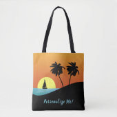 Mooie zonsondergang op tropisch eiland Summer Sail Tote Bag (Voorkant)