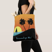 Mooie zonsondergang op tropisch eiland Summer Sail Tote Bag (Dichtbij)