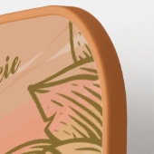 Mooie zonsondergang over de drijvende wateren pickleball paddle (Links Detail)