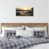 Mooie zonsondergang over het meer Ontario Fair Hav Canvas Afdruk (Insitu (Slaapkamer))