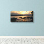 Mooie zonsondergang over het meer Ontario Fair Hav Canvas Afdruk (Insitu (Houten vloer))