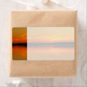 Mooie zonsondergang over het waterlandschap van he etiket (Insitu)