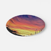 Mooie zonsondergang papieren bordje (Gekanteld)