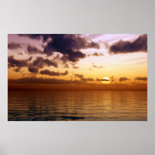 mooie zonsondergang poster