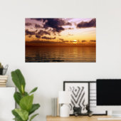 mooie zonsondergang poster (Thuiskantoor)