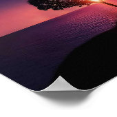 Mooie zonsondergang poster (Hoek)