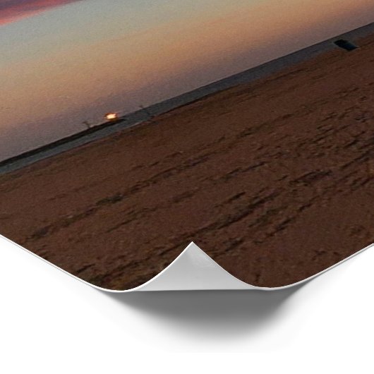 Mooie zonsondergang poster (Hoek)