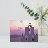 Mooie zonsondergang: Santorini Fira bij zonsonderg Briefkaart (Staand voorkant)