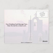 Mooie zonsondergang: Santorini Fira bij zonsonderg Briefkaart (Achterkant)