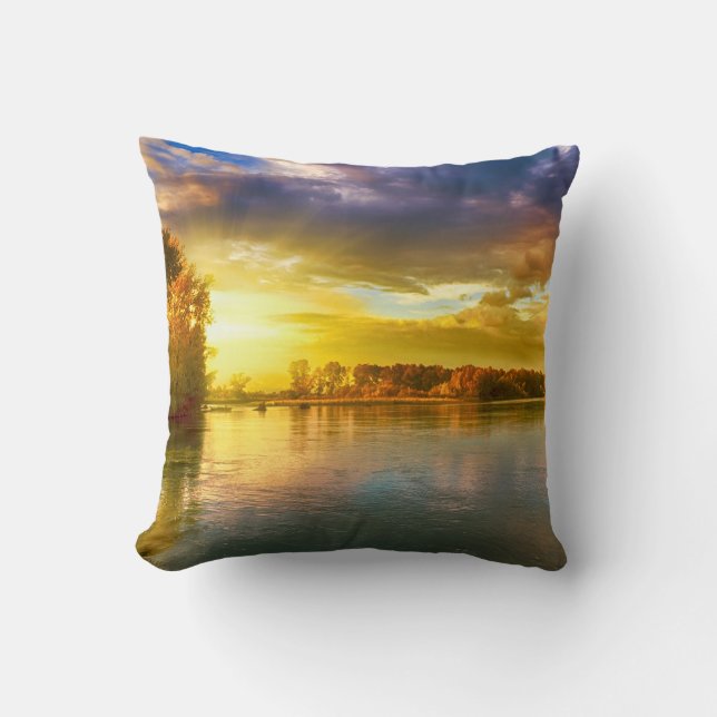 "Mooie zonsondergang Sierkussen"Sierkussen Kussen (Voorkant)