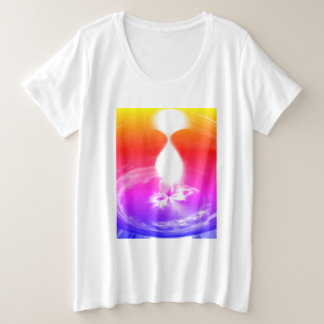 Mooie zonsondergang spirit trendy vakantie grote maat t-shirt