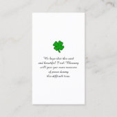 Mooie zonsondergang sympathie gebed Kaart Visitekaartje (Achterkant)