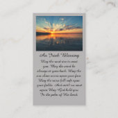 Mooie zonsondergang sympathie gebed Kaart Visitekaartje (Voorkant)