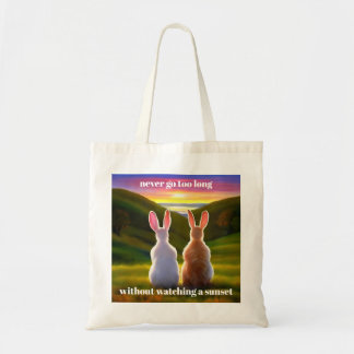 Mooie zonsondergang tote bag