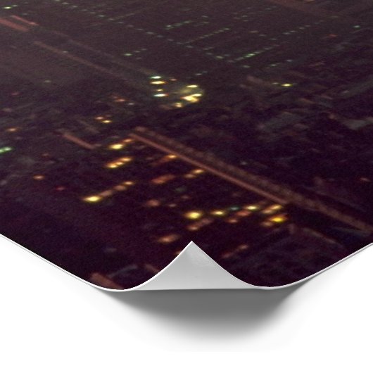 Mooie zonsondergang: Zonnetijd in het World Trade Poster (Hoek)