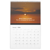 Mooie zonsondergangen en motivatie quotes kalender (Jan 2026)