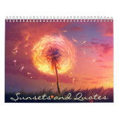 Mooie Zonsondergangen en quotes Kalender (Hoes)