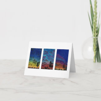 Mooie Zonsondergangen Lucht Kleurrijke Kaart