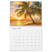 Mooie Zonsondergangen stranden Oceans Palms Kalender (Jan 2026)