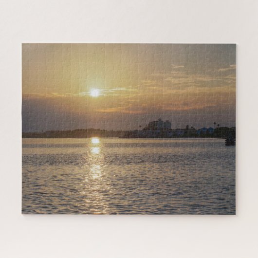 Mooie zonsopgang bij Dunedin Causeway Legpuzzel (Horizontaal)