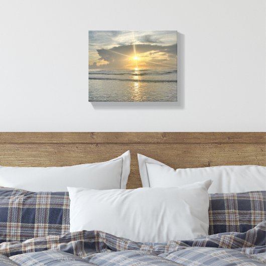 Mooie zonsopgang canvas afdruk (Insitu (Slaapkamer))