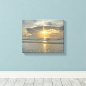 Mooie zonsopgang canvas afdruk (Insitu (Houten vloer))